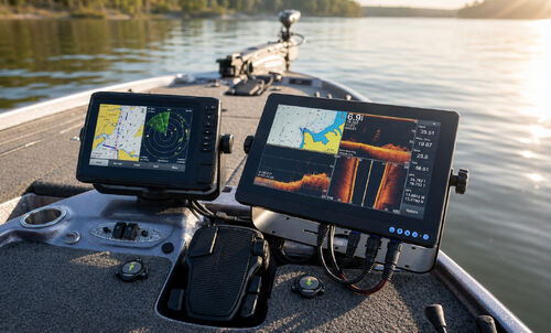 Dernières solutions de l'entreprise Écran marin industriel comme écran miroir Garmin : performances d'étanchéité IP67 pour les configurations de barre