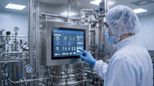Dernières solutions de l'entreprise PC à écran tactile en acier inoxydable dans les systèmes de fabrication en salle blanche