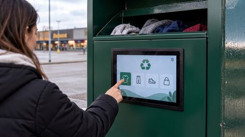 Dernières solutions de l'entreprise Anti-Vandal Capacitive Touchscreen Solutions for Smart Clothes Recycling Bins