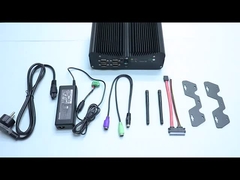 PCIE Mini PC industriel sans ventilateur Intel I5 I7 GPIO LPT 6 COM 2 Lans 8 boîte USB