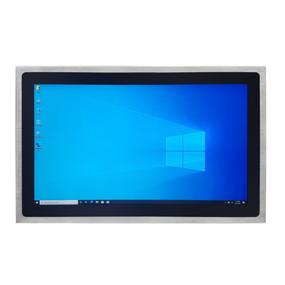 Bon prix PC de panneau en acier inoxydable avec stockage SSD de 128 Go DC 9V - 36V Voltage de fonctionnement EETI 80 contrôleur tactile IC CE / en ligne