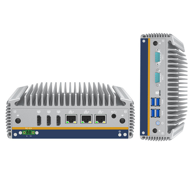 Bon prix Mini PC industriel sans ventilateur Efficacité inégalée avec graphique Intel UHD et support de carrosserie en aluminium WIN10/WIN11/Linux en ligne