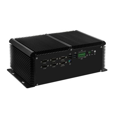 Bon prix 4 noyau Fanless 7ème I7-7700HQ Windows 10 de POE de PC de boîte de COM 8 USB de LAN 6 en ligne