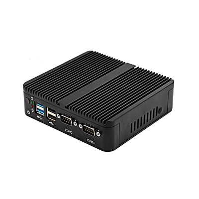 Bon prix COM 2 RJ45 LAN Mini Desktop Computer du PC Fanless 2 DB-9 RS232 de Celeron J4125 mini en ligne
