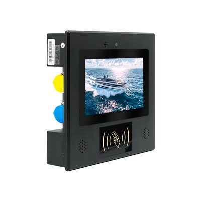 Bon prix 7 moniteur d'affichage à cristaux liquides de pouce 1024*600 POE avec le RFID, la caméra, le microphone et le haut-parleur en ligne
