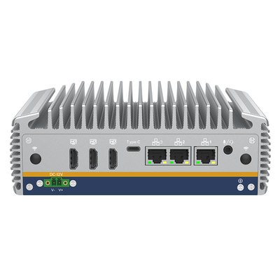 Bon prix Réfrigérateur passif Mini PC sans ventilateur 14e génération Intel Core Ultra avec AI NPU 3*HD-MI 3*2.5G RJ45 1*Type-C en ligne