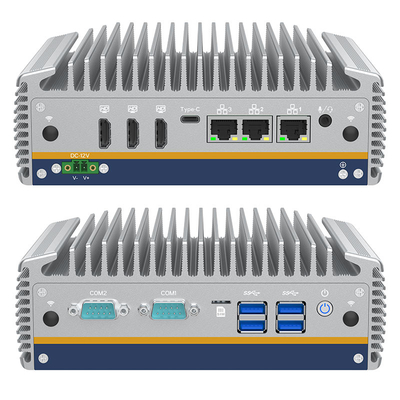 Bon prix PC industriel intégré 12V CC sans ventilateur Mini Box X86 Intel 14ème noyau Ultra i5/i7 Processeur Windows 11 OS Linux en ligne