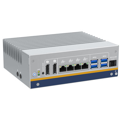 Bon prix Mini PC sans ventilateur 2* DP Port d'affichage 4* Gigabit Ethernet Intel i210-AT Intel I219-LM DIN-Rail Montage Embedded BOX PC en ligne