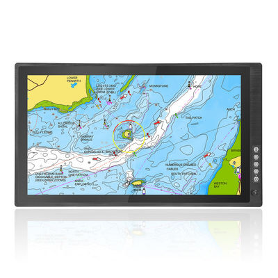Bon prix Bateaux de pêche, voiliers, yachts Navigation à voile Deuxième écran 24 pouces 1000nits Moniteur tactile lisible par la lumière du soleil en ligne