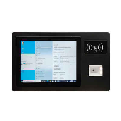 Bon prix Écran tactile capacitif de 10,4 pouces, processeur Celeron J4125, 4 Go de RAM, 128 Go de stockage, lecteur de carte RFID et code QR, PC industriel tout-en-un en ligne