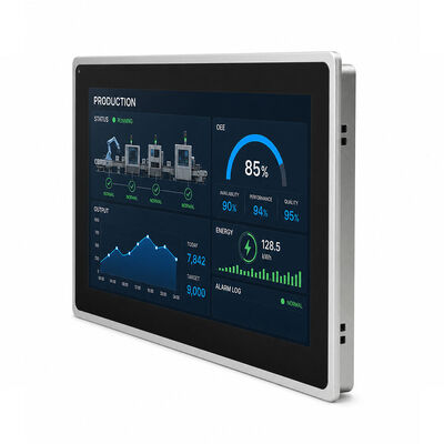 Bon prix PC de panneau industriel sans ventilateur avec une luminosité de 1000 nits et un écran tactile imperméable à l'eau IP65 pour une utilisation en extérieur en ligne