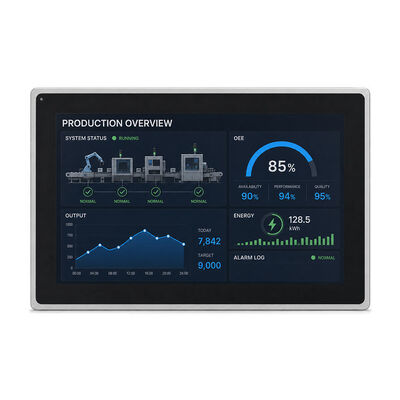 Bon prix PC à écran tactile intégré avec protection IP65 à l'avant Brillance de 1000 nits et sécurité TPM 2.0 en ligne