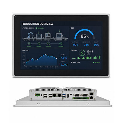 Bon prix PC à écran tactile intégré avec 1000 nits de luminosité, indice de protection IP65 en façade et interface multi-touch pour applications industrielles en ligne