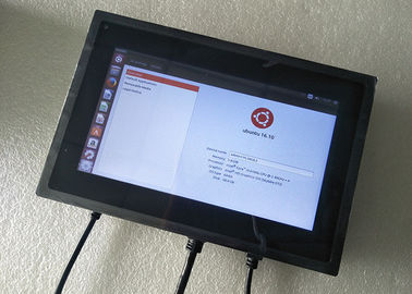 Pouce Ubuntu de l'affichage 7 d'écran tactile de moniteur entré par VGA d'intense luminosité de HDMI compatible