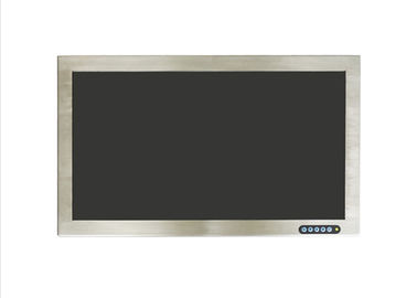 21,5 pouces résolution à distance 1920 * 1080 de Media Player de soutien de moniteur d'acier inoxydable