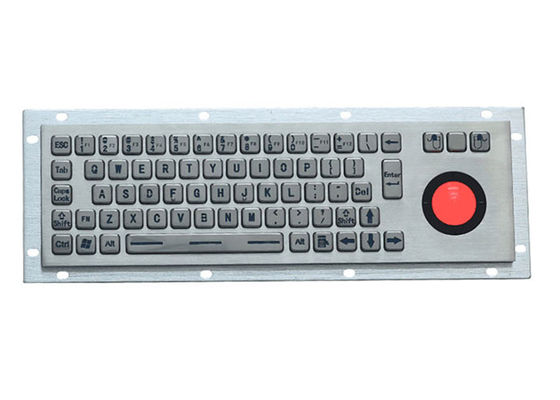 Bon prix Acier inoxydable 68keys 5VDC PS2 de clavier industriel rétro-éclairé en métal de LED en ligne