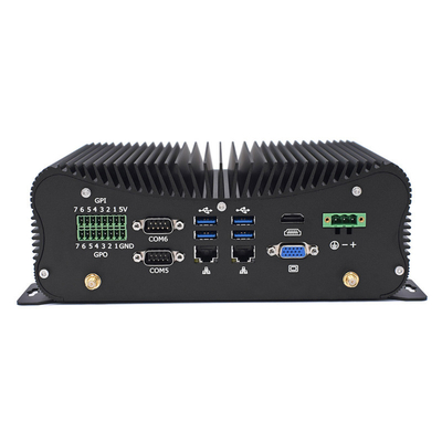 Bon prix Boîte industrielle Fanless de COM 2 Lans 8 USB de LPT 6 de PCIE Mini Pc Intel I5 I7 GPIO en ligne