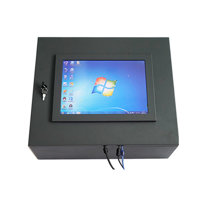 Bon prix 15 caisse en métal du moniteur HDMI DVI VGA de contact de pouce PCAP pleine se protéger en ligne