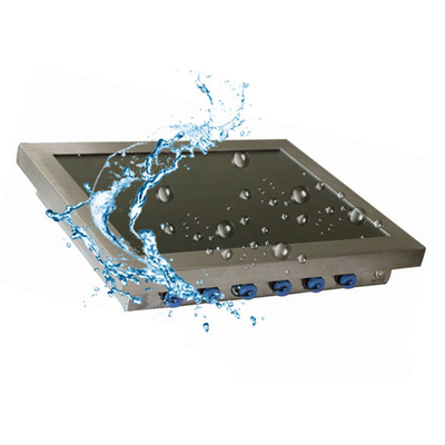 Le disque transistorisé industriel IP65 d'Intel I3-3217U RAM 8G 256G de PC de panneau imperméabilisent 24 pouces de résistif